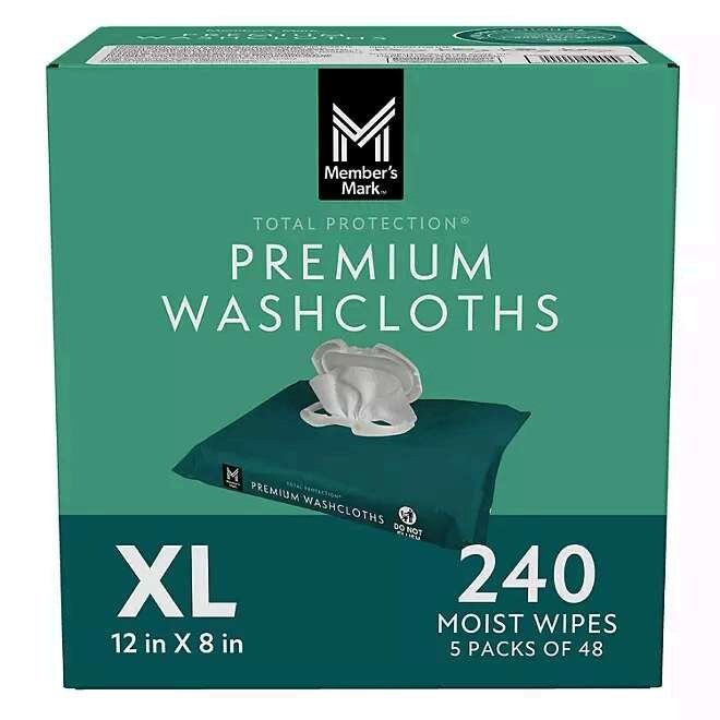 Member’s Mark Adult Washcloths -240, 480, & 960 Ct Option – Free & Fast Shipping