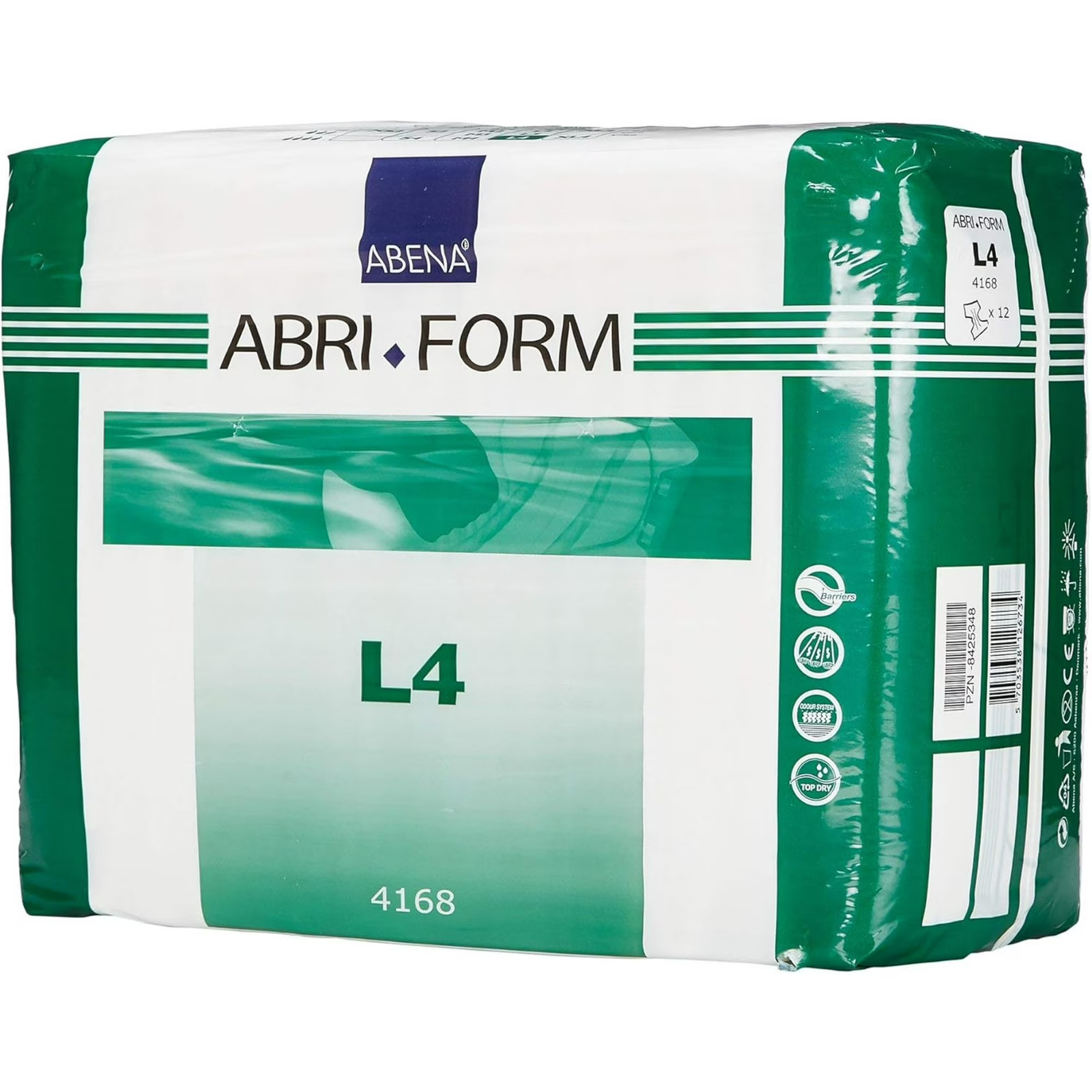 Abena 4168 Abri-form L4 X-Plus Absorbent Adult Brief Diaper Large Pack/12