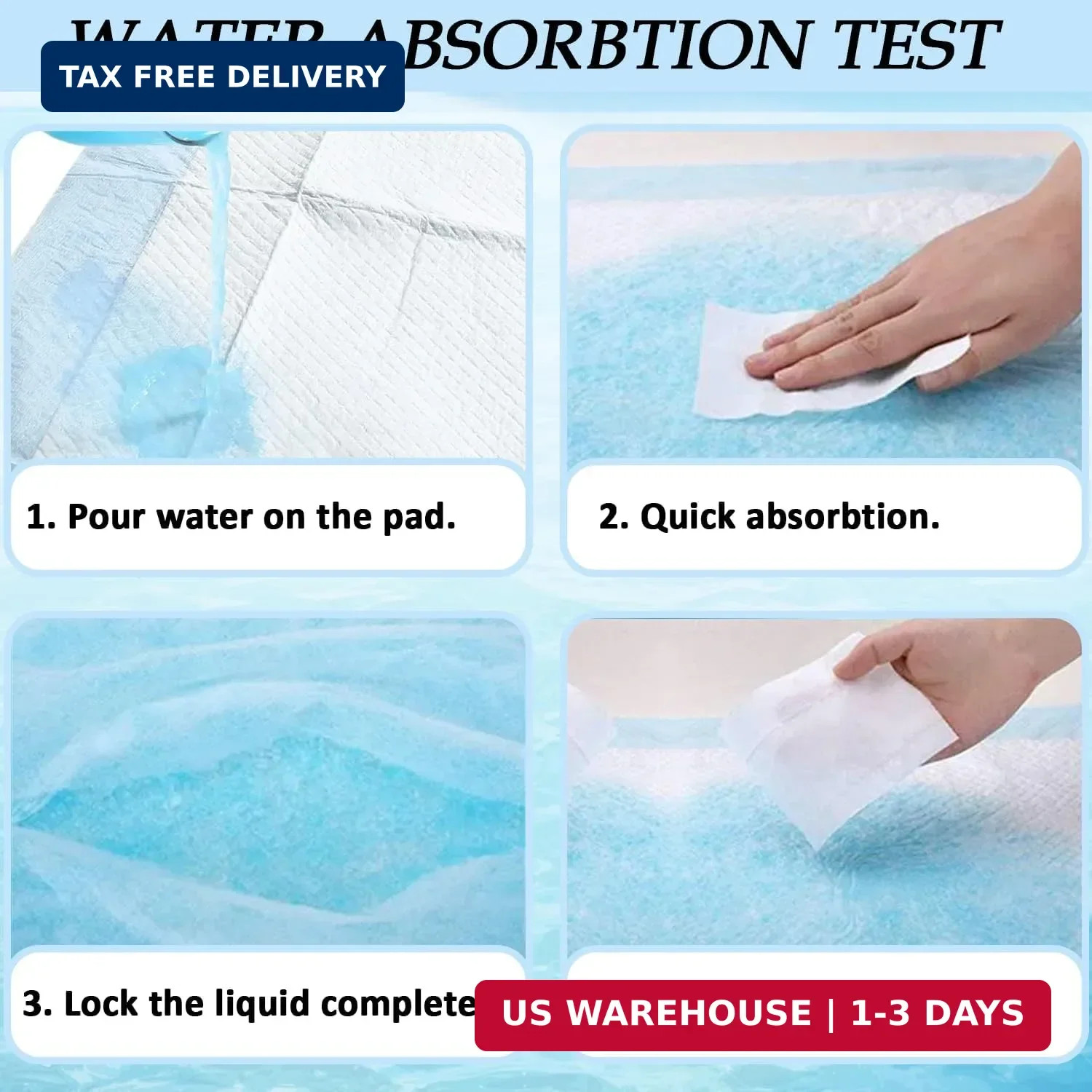 AbsorbEase® Disposable Underpads 23” X 36” (30-Count) Incontinence Pads, Chux,