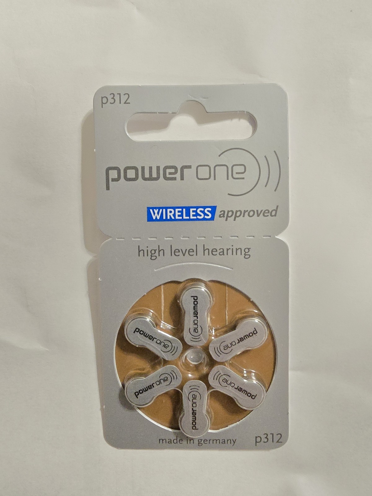 Power-One P312 Size 312 Hearing Aid Battery – 2 Pack – total of 12 batteries