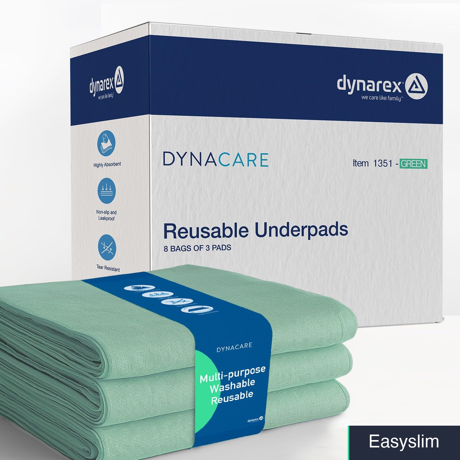 Incontinence Bed Pads Washable Reusable Waterproof Green 30×36 Inch