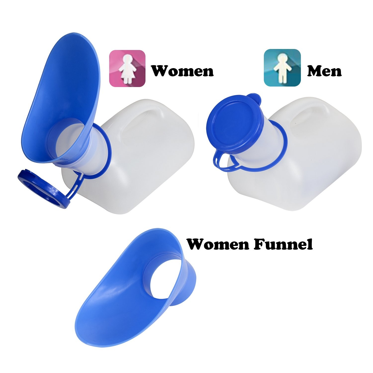 Unisex Urinal, Portable Toilet Urinal for Men and Women, Pee Bottle with a Se…