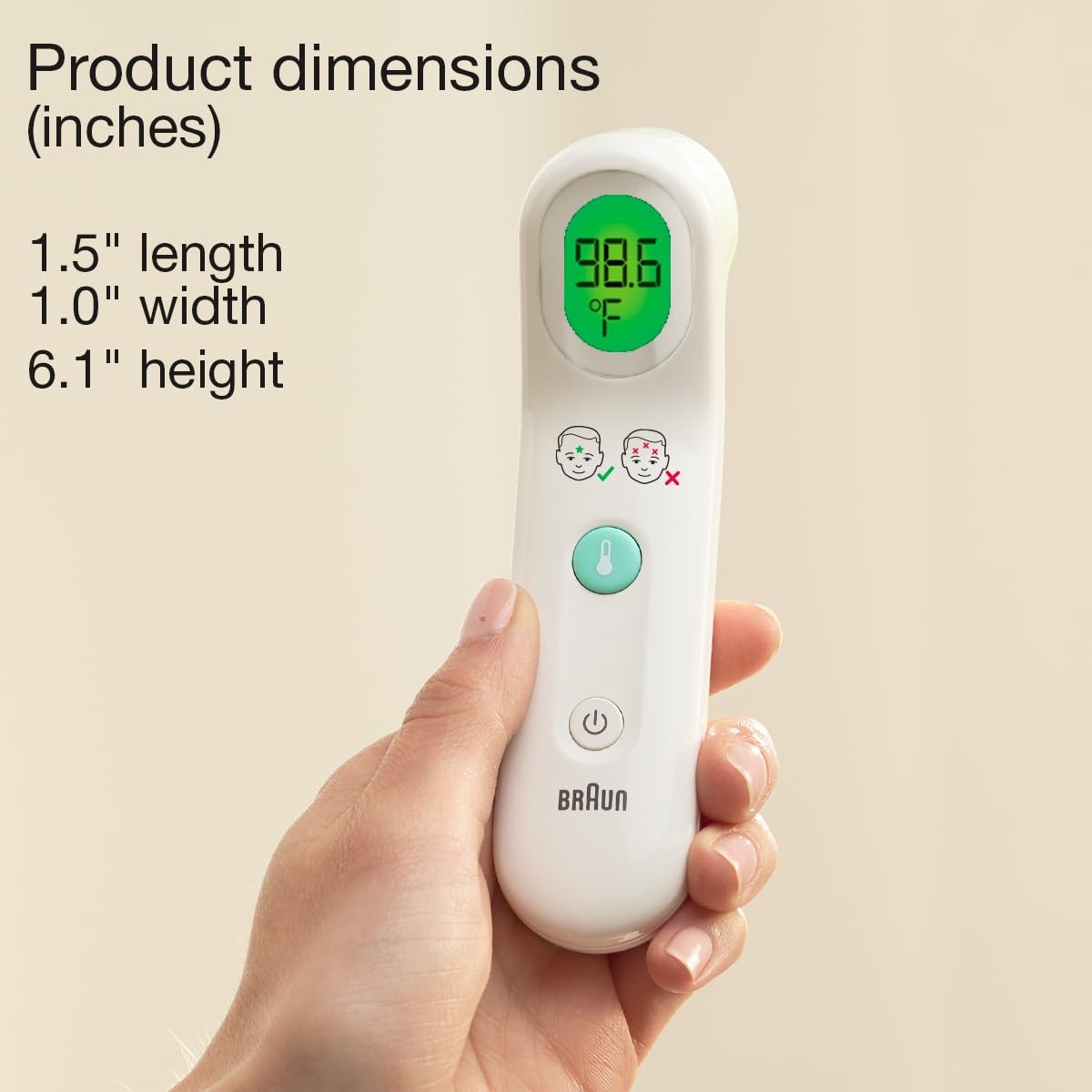 Braun Sensian Contact 5 Forehead Thermometer Digital Color-Coded