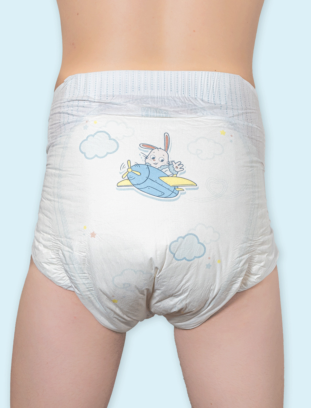 Kiddo Fluffy Fly Adult Diaper ABDL High absorbency Brand new Medium/Large/XL