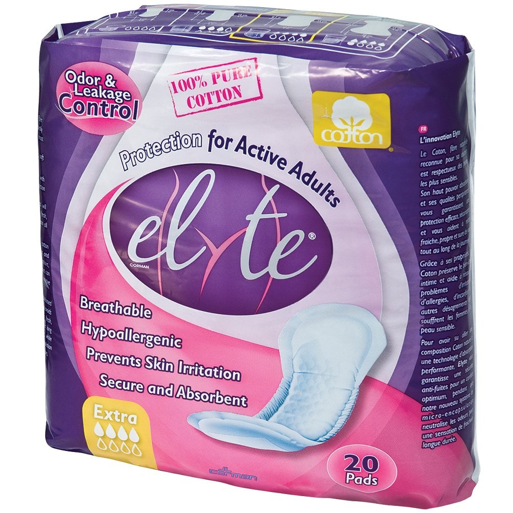 20 PCS Light Cotton Incontinence Pads Xtra Bladder Leak Underwear