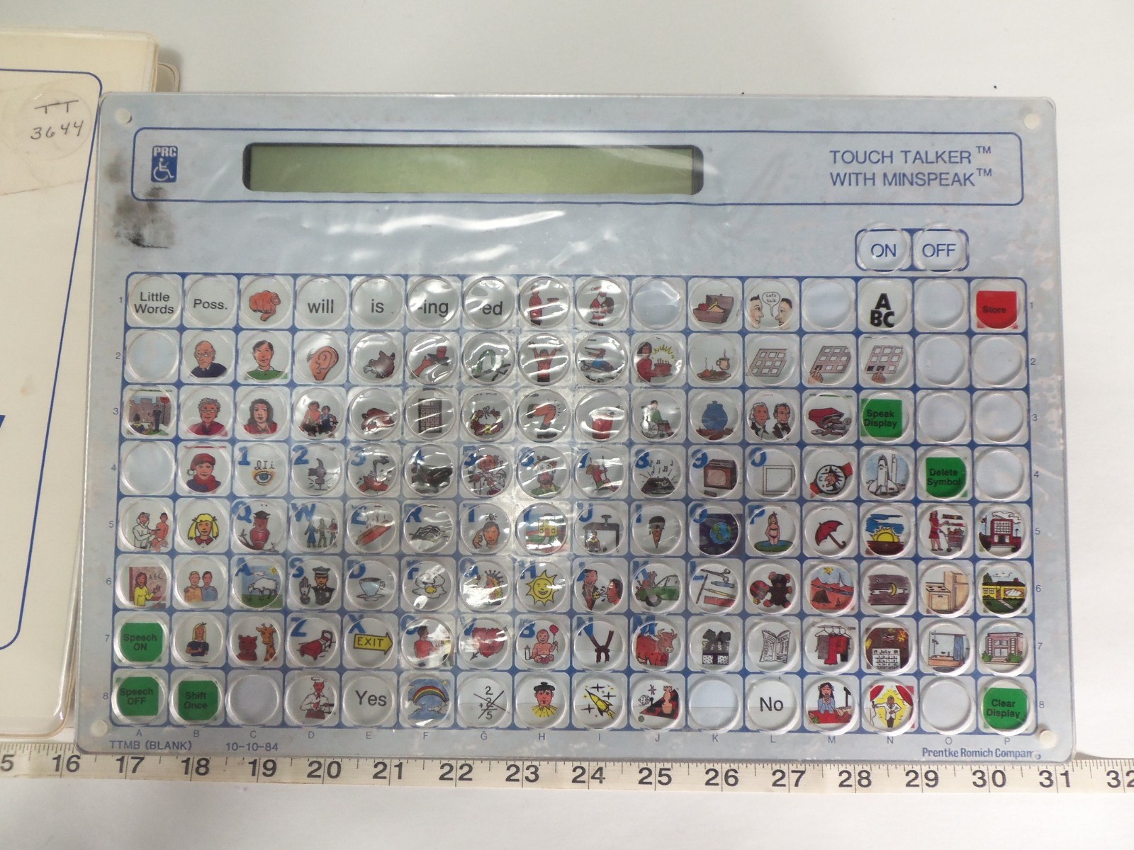 PRC Touch Talker with Minspeak for Disability Hearing Speech Tool with Manual