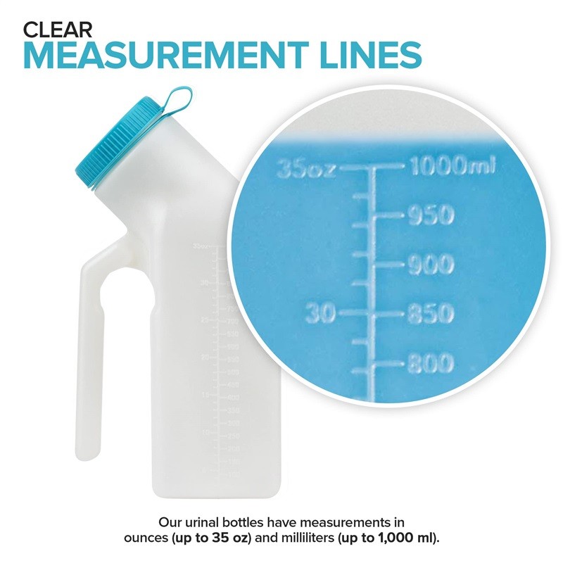 Stock Your Home Male Urine Bottle 35 oz Portable Urinals