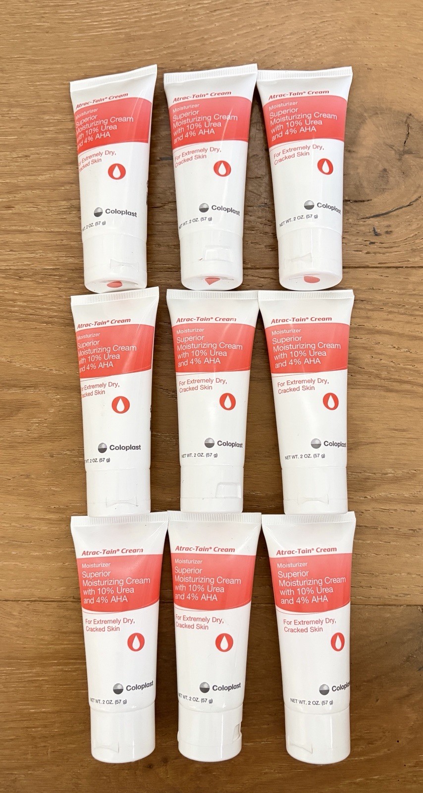 Atrac-Tain Moisturizing Cream 2 oz tube X 9 Packs
