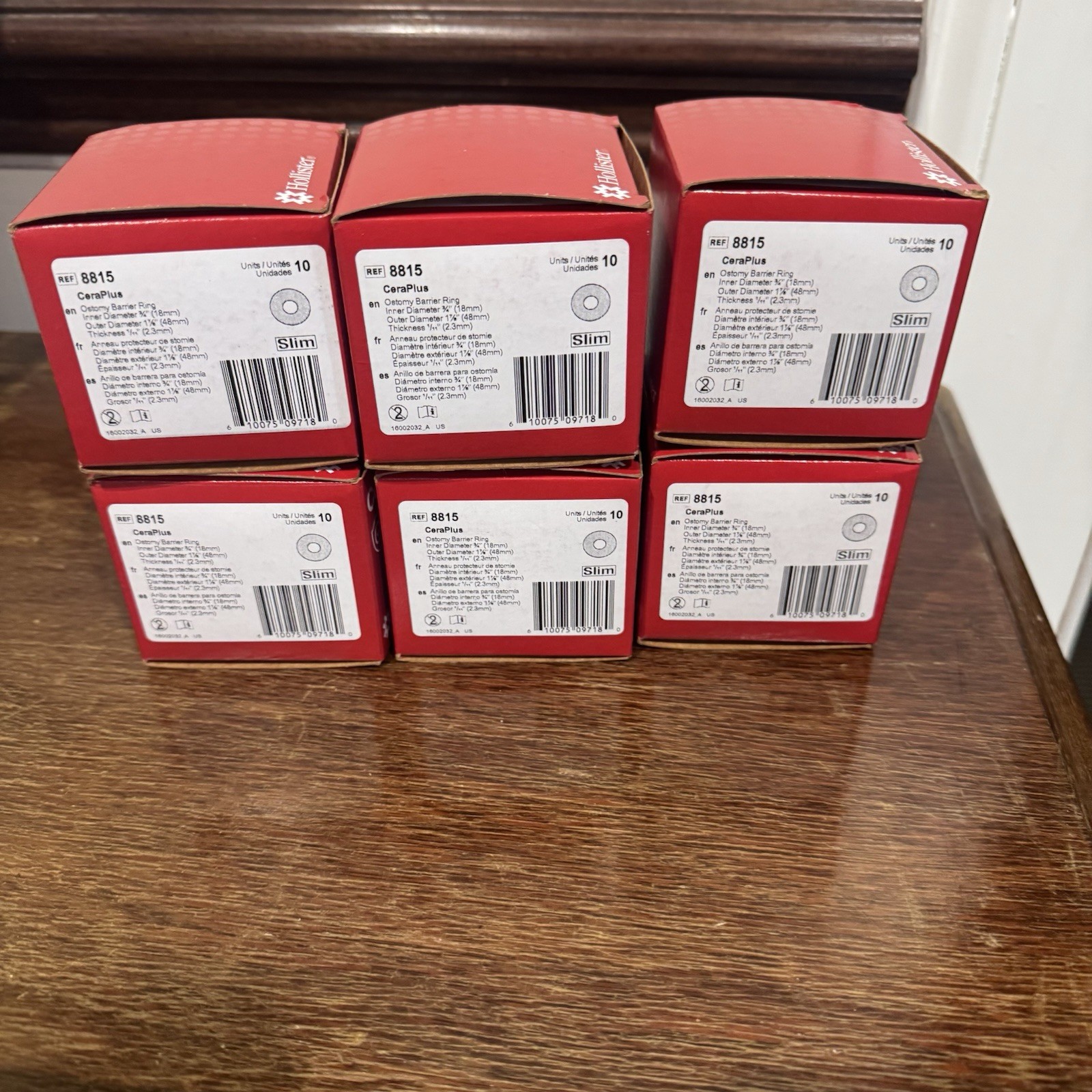 60 Pieces Hollister Adapt 8815 CeraRing Ostomy Barrier Ring Exp 2031 6 Boxes
