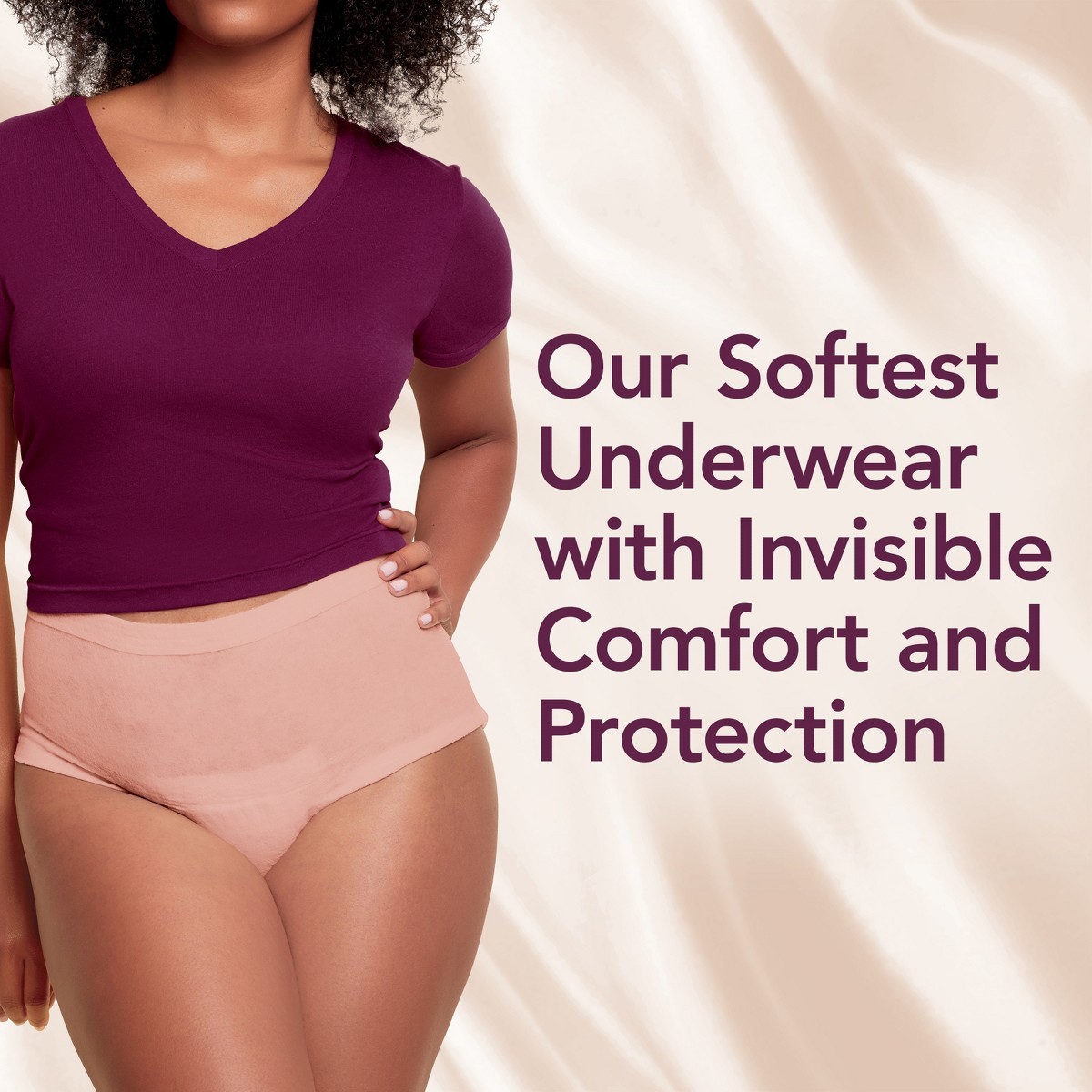 Depend Silhouette Underwear for Women – Maximum Absorbency – XL – Pink – 10ct