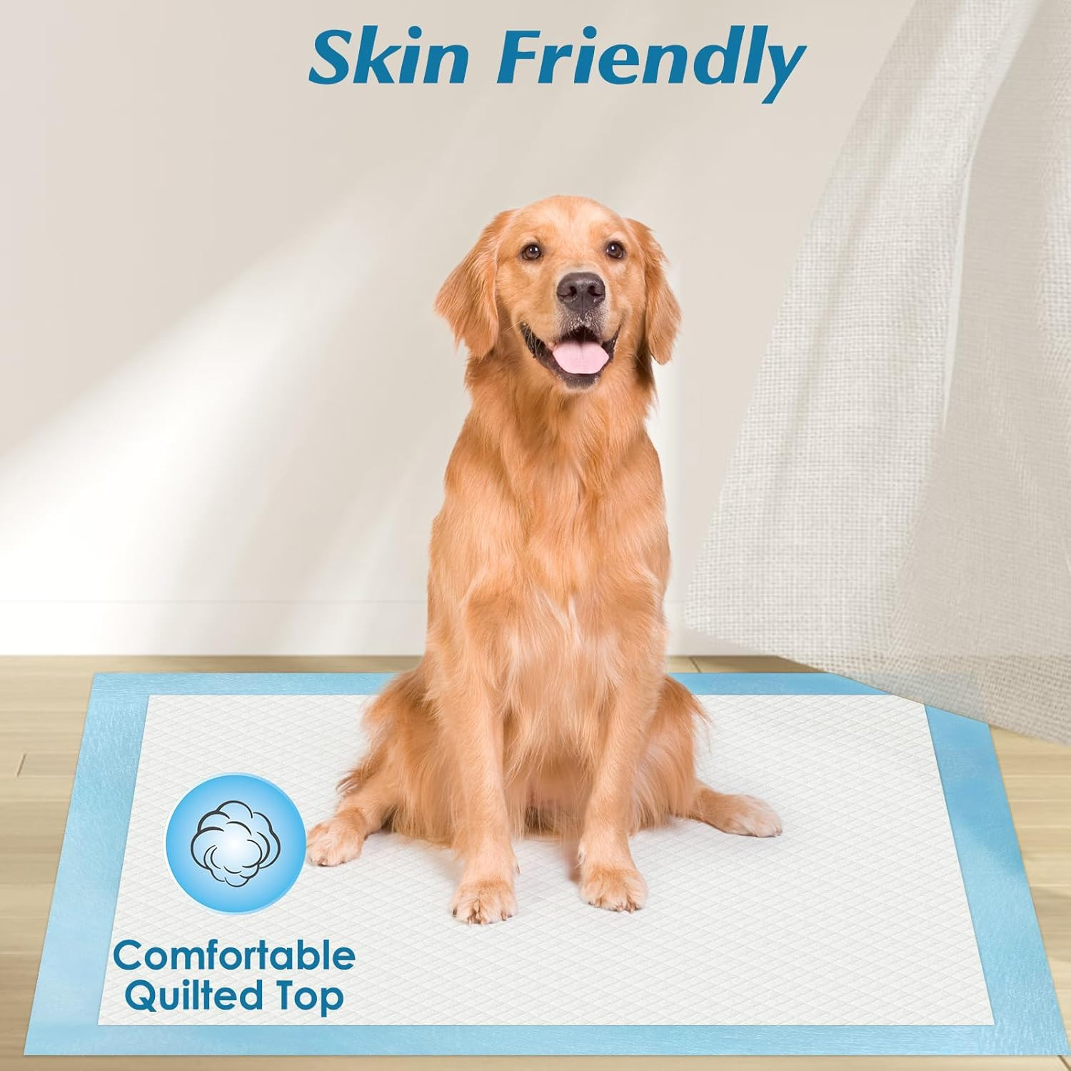 100 Count 22” X 22” Super Absorbency Disposable Underpads, Leakproof Quick Dryin