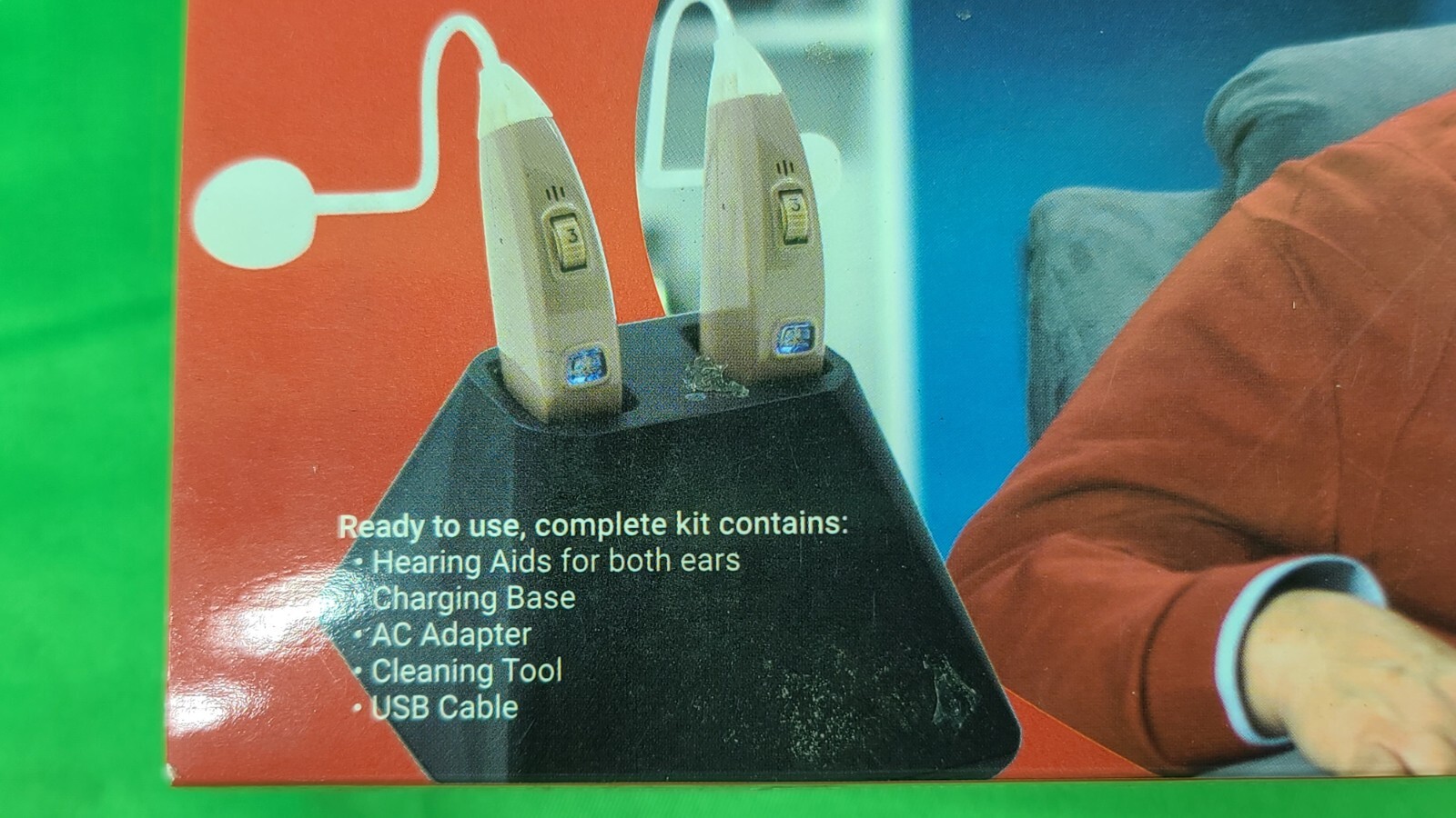 Hearing Aids-Set Hearing Assist Recharge HA-302-4 Rechargeable Hearing Aids