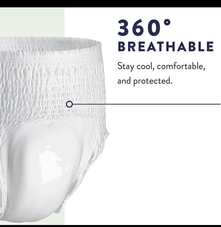 20ct Prevail Per-Fit Daily Protective Underwear Unisex Diaper Large 44-58″ Waist