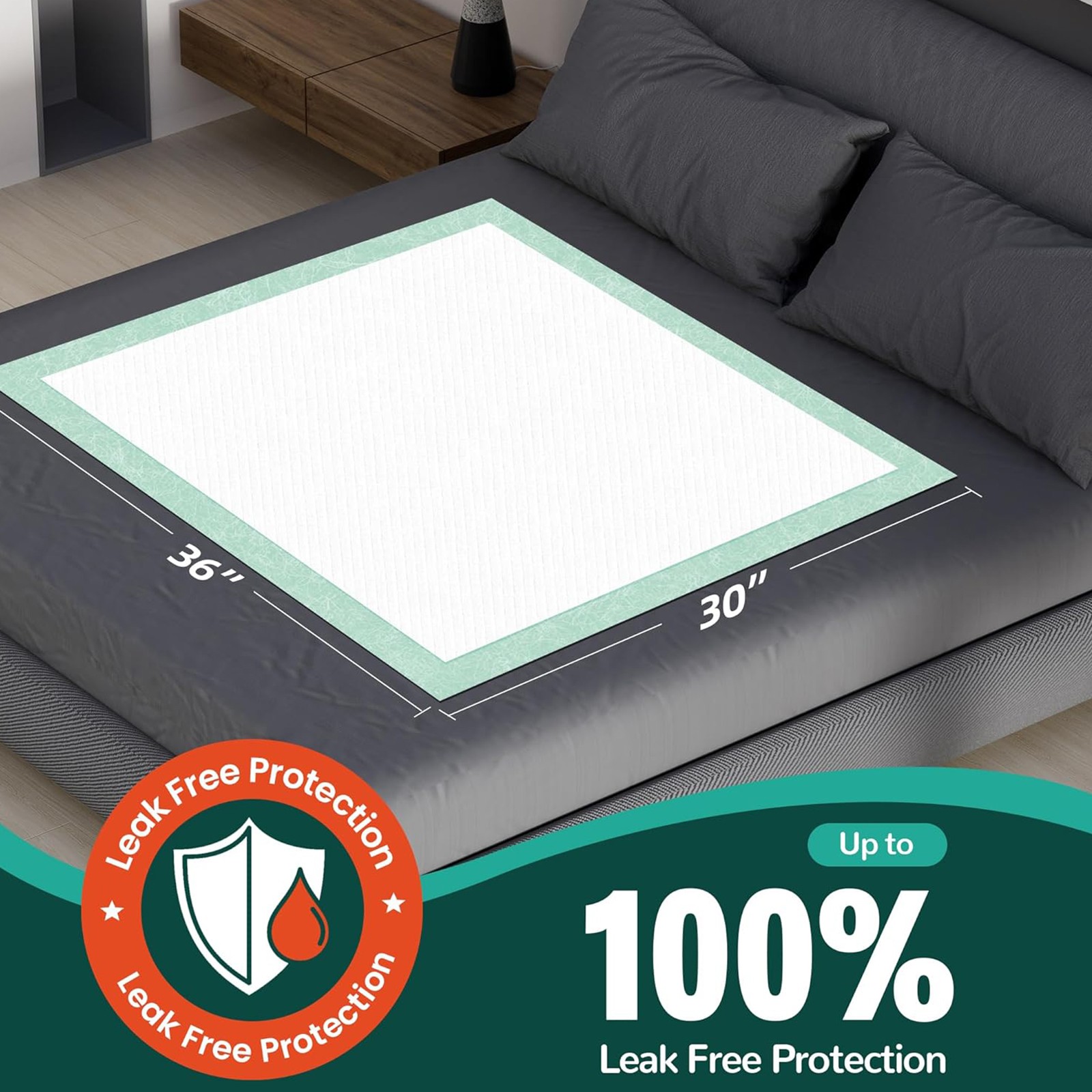 MILDPLUS Disposable Bed Pads 30“x36” Extra Large Underpads, 50 count – FAST SHIP