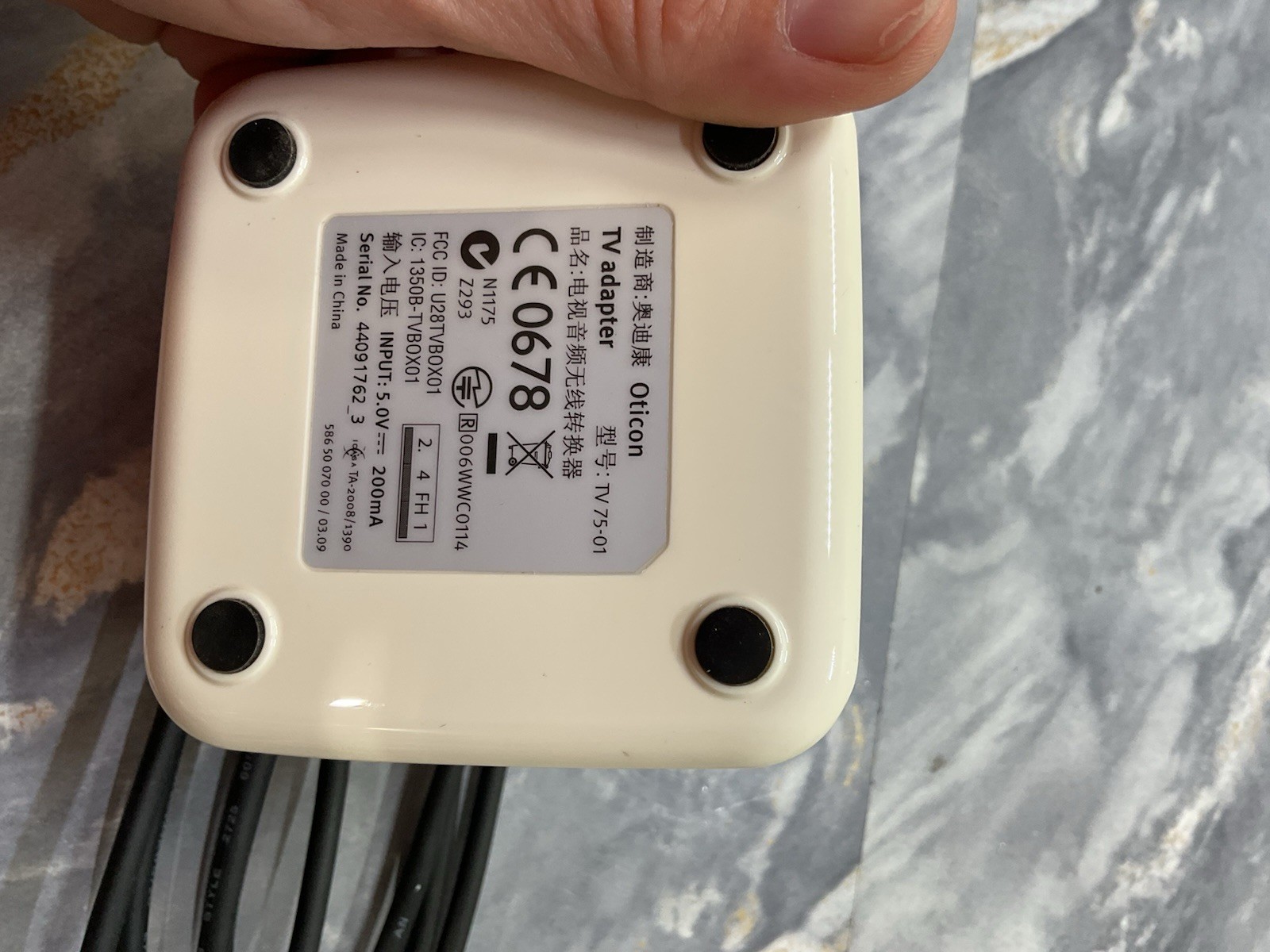 TV Adapter Oticon ConnectLine TV-75-01