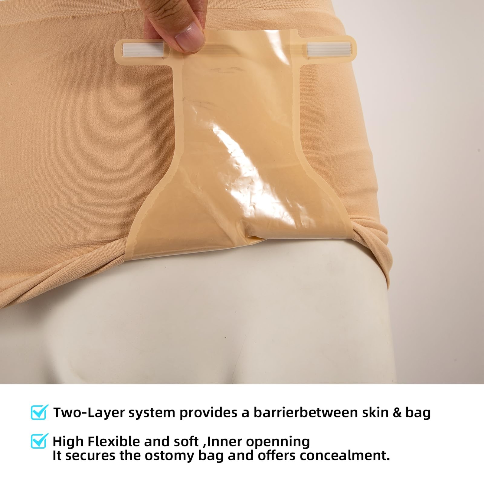 JDVBDNK Ostomy Support Garments, Hernia S(34″-44″), Beige