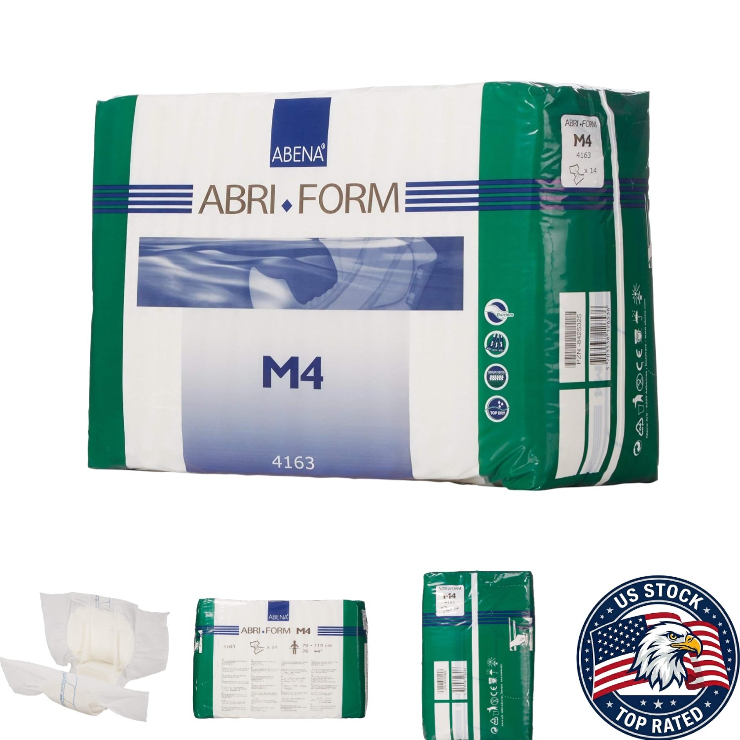 Abri-Form Comfort Level 4 Medium Adult Briefs – 42 Count for Superior Protection