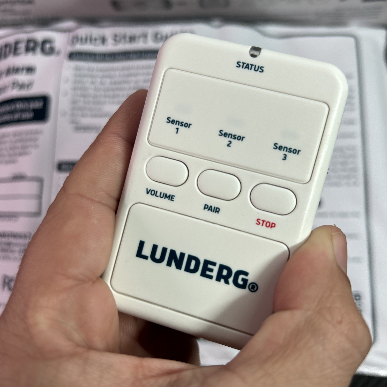 Lunderg Chair Alarm System With Wireless Sensor Pad & Monitor Tested