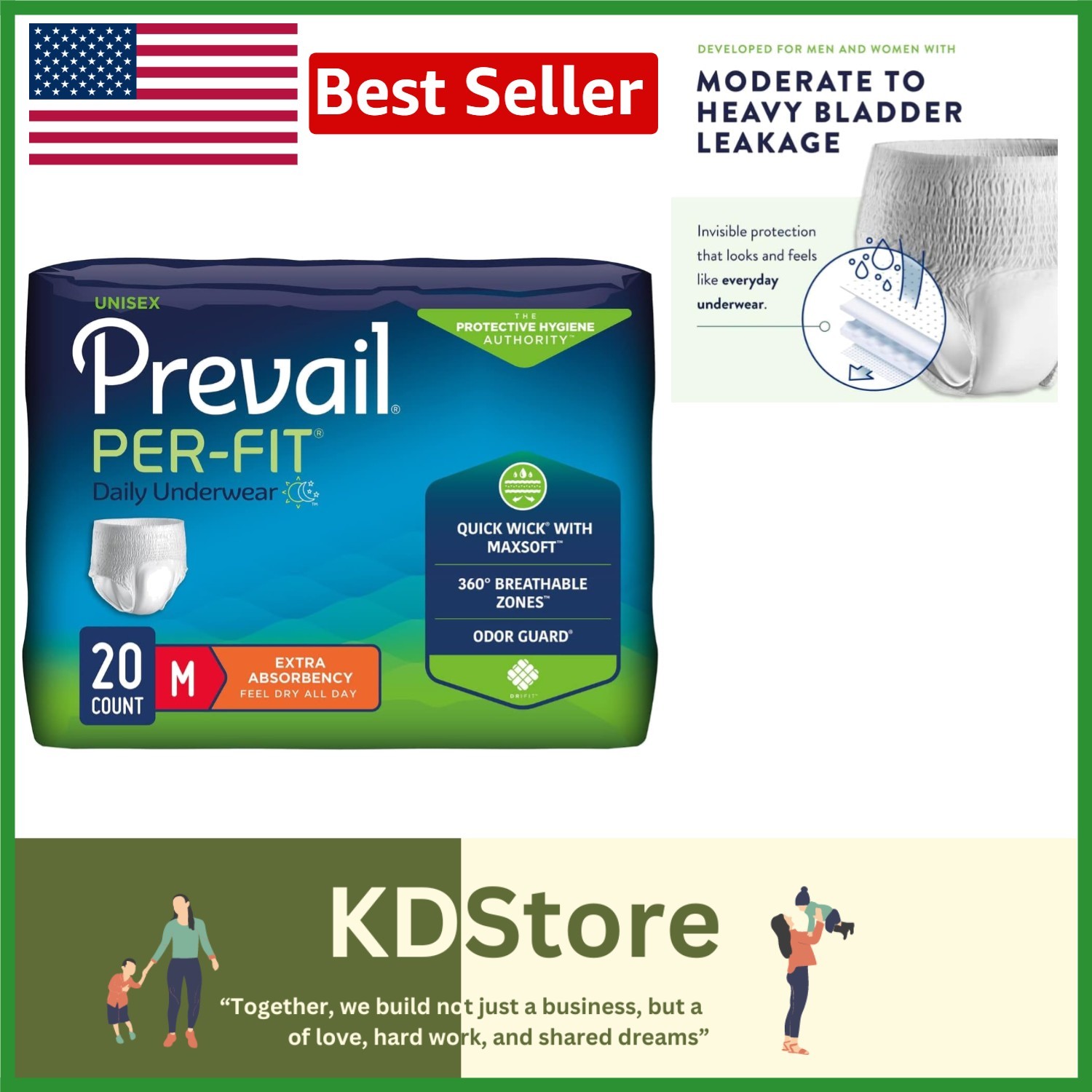 Per-Fit Daily Protective Underwear – Discreet, Comfortable & High Absorbency
