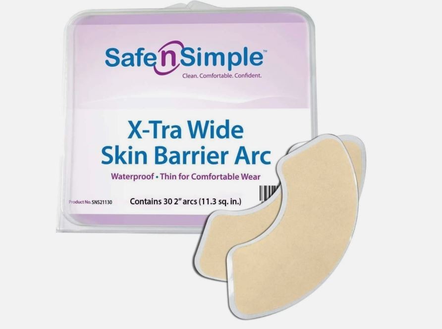 4 packages – Simple Extra Wide Skin Barrier Arc – 2 30 Count Ostomy Barrier