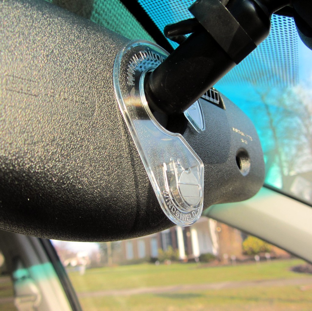 JL Safety Mirortag™ Plus- Hard Plastic Holder fits NC & NJ Handicap Tag size