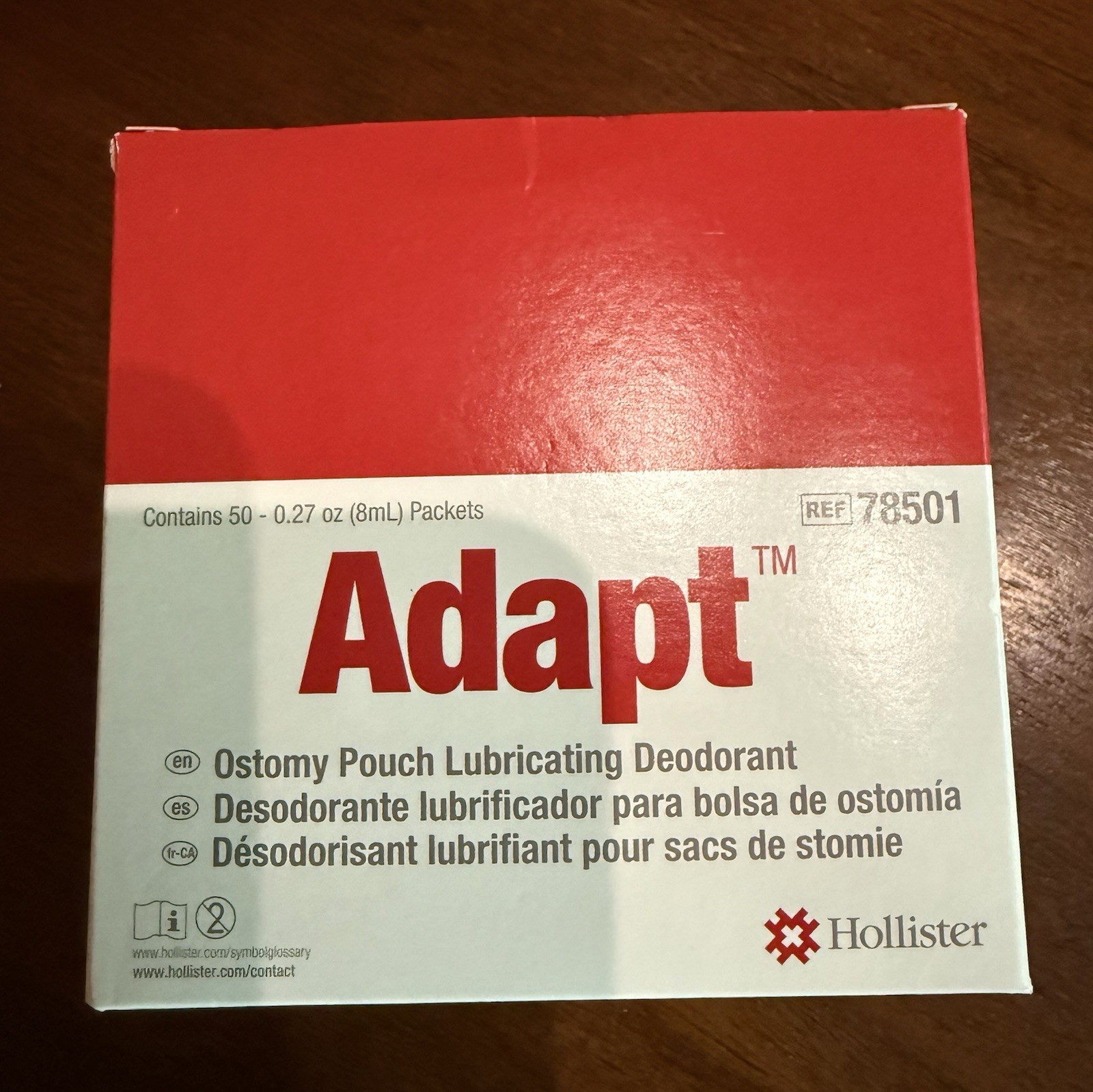 Hollister Adapt Ostomy Pouch Lubricating Deodorant – 50 ct