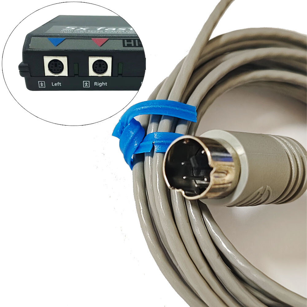 Blue/Red Hearing Aid CS44 Programming Cable for Siemens AudioService GN Resound