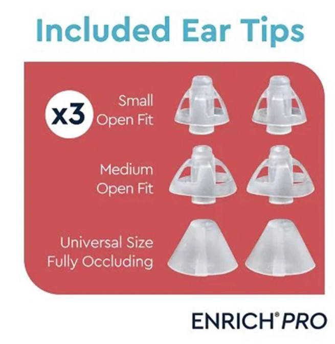 Lucid Hearing Enrich Pro BTE | Behind-the-Ear OTC Hearing Aids (Pair)