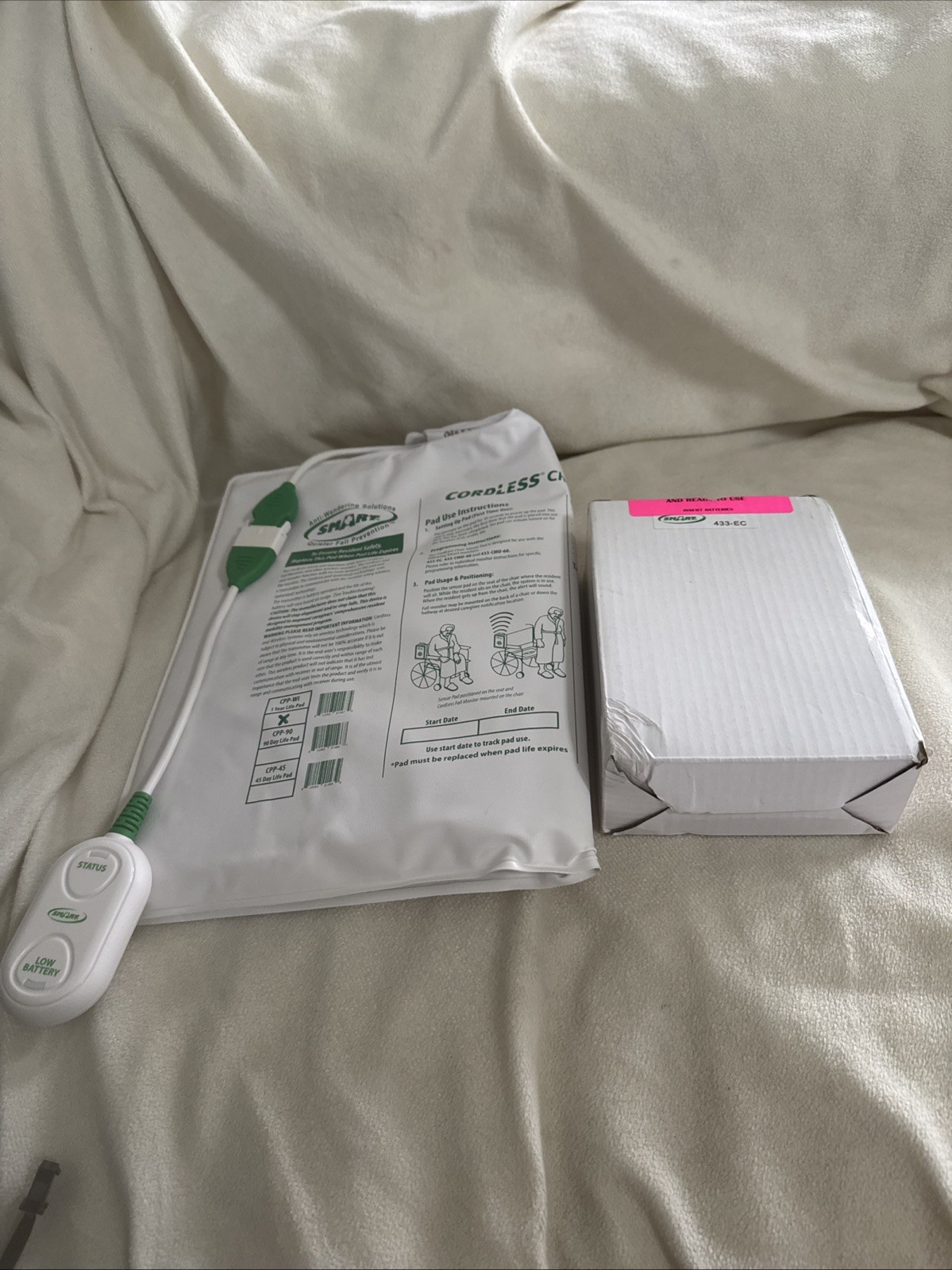 Wireless Pager – No Alarm Noise in Patient’s Room & Cordless Shair Sensor Pad