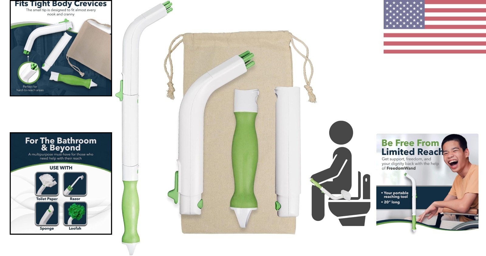 20-Inch Adjustable Toilet Aid: Empowering Hygiene for Seniors & Disabled