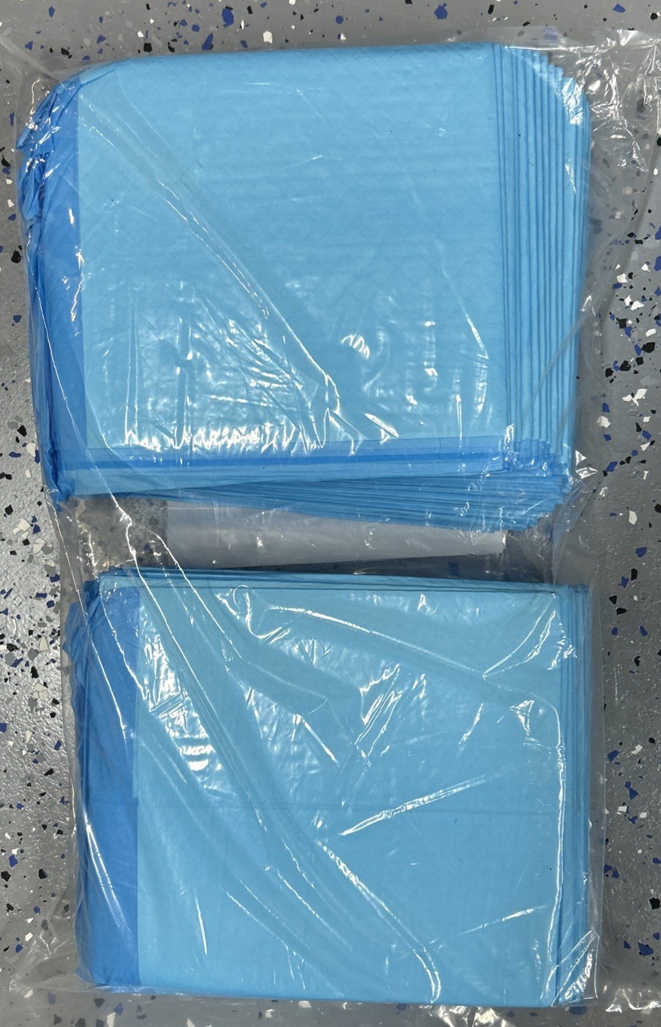 MED PRIDE DISPOSABLE UNDER-PADS 23”x36” KID, ELDERLY & DOG PEE PADS 50-PACK BLUE