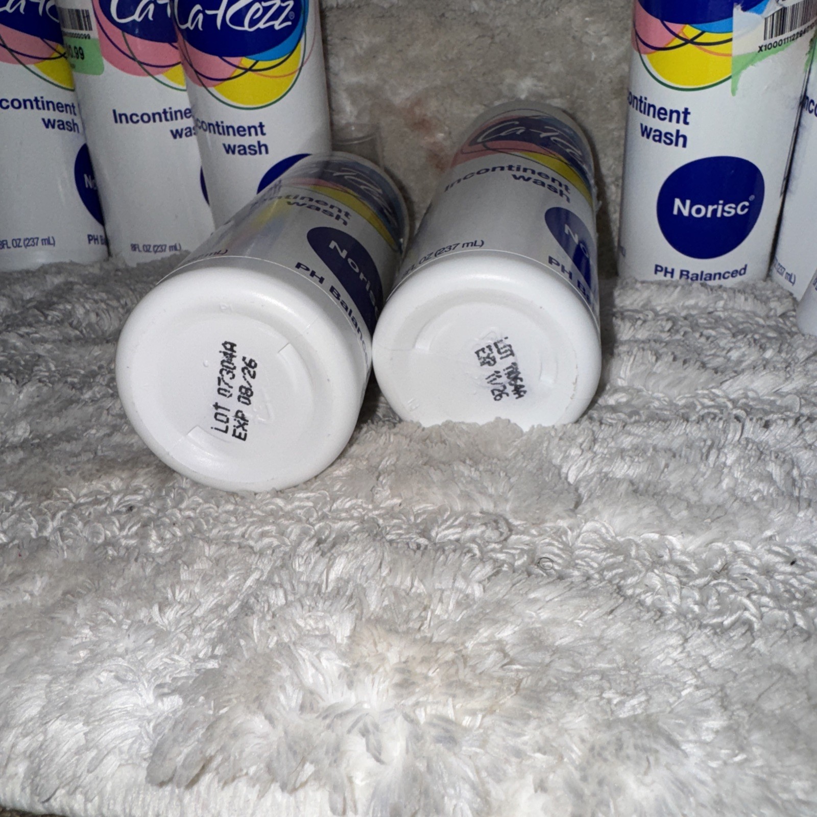 Ca-Rezz Incontinent Wash Spray Norisc PH Balanced Set Of 10 8FL Oz bottles 11/26