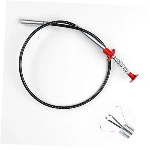 Drain Snake, Flexible Grabber Claw Pick Up Reacher Tool, Long Tweezers for