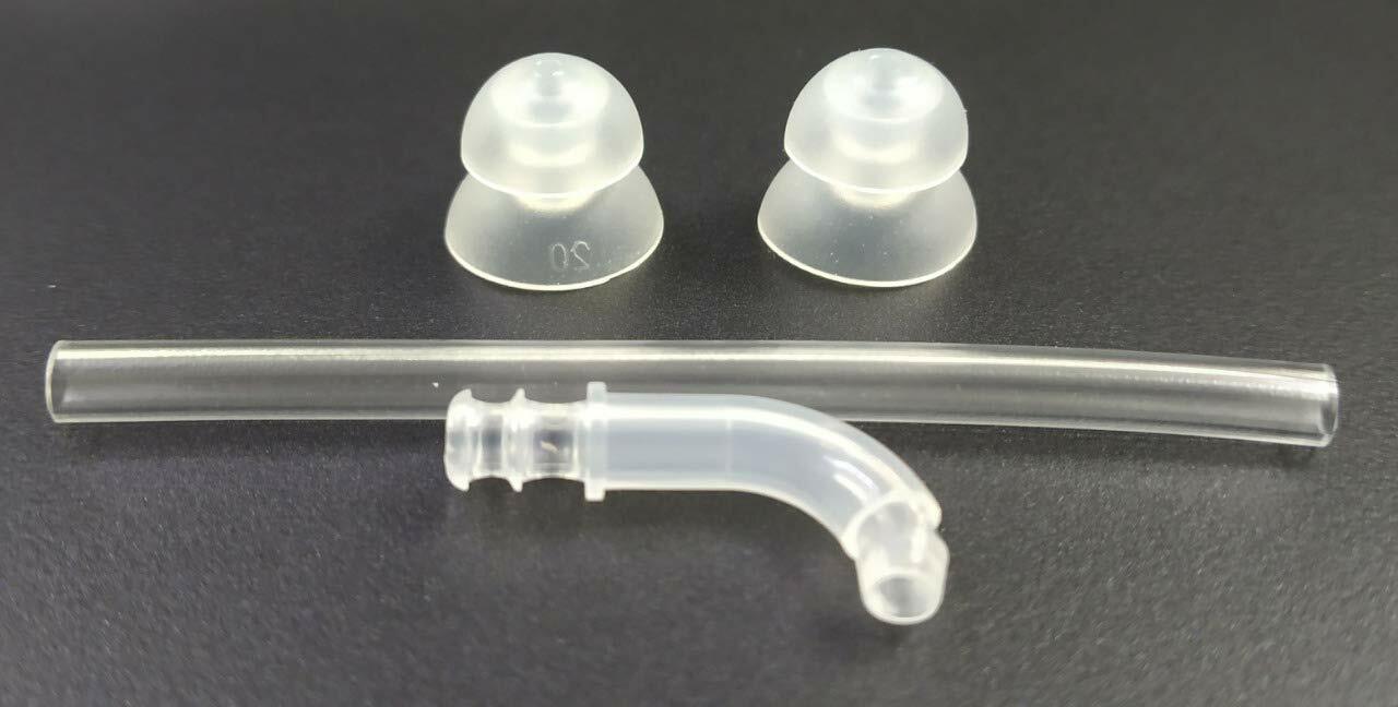 Coupling Set Pack of 2 8/10mm Dome With Adaptor and Tube for Signia Fun SP BTE