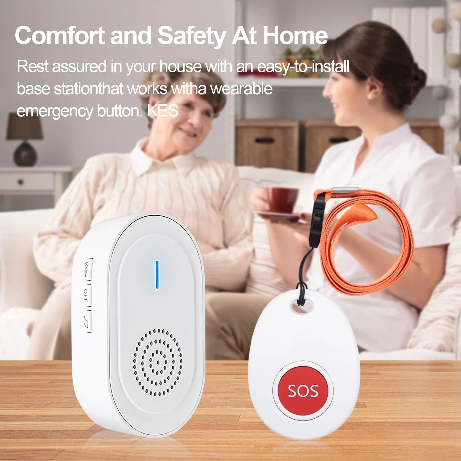 CallToU Button for Elderly at Home,Nurse Call Bell 600+ Feet