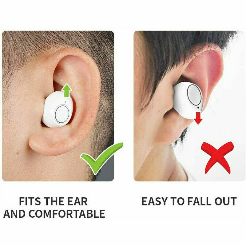 JINGHAO 1 Pair Hearing Aids Invisible In Ear Enhancer Voice Hearing Amplifier