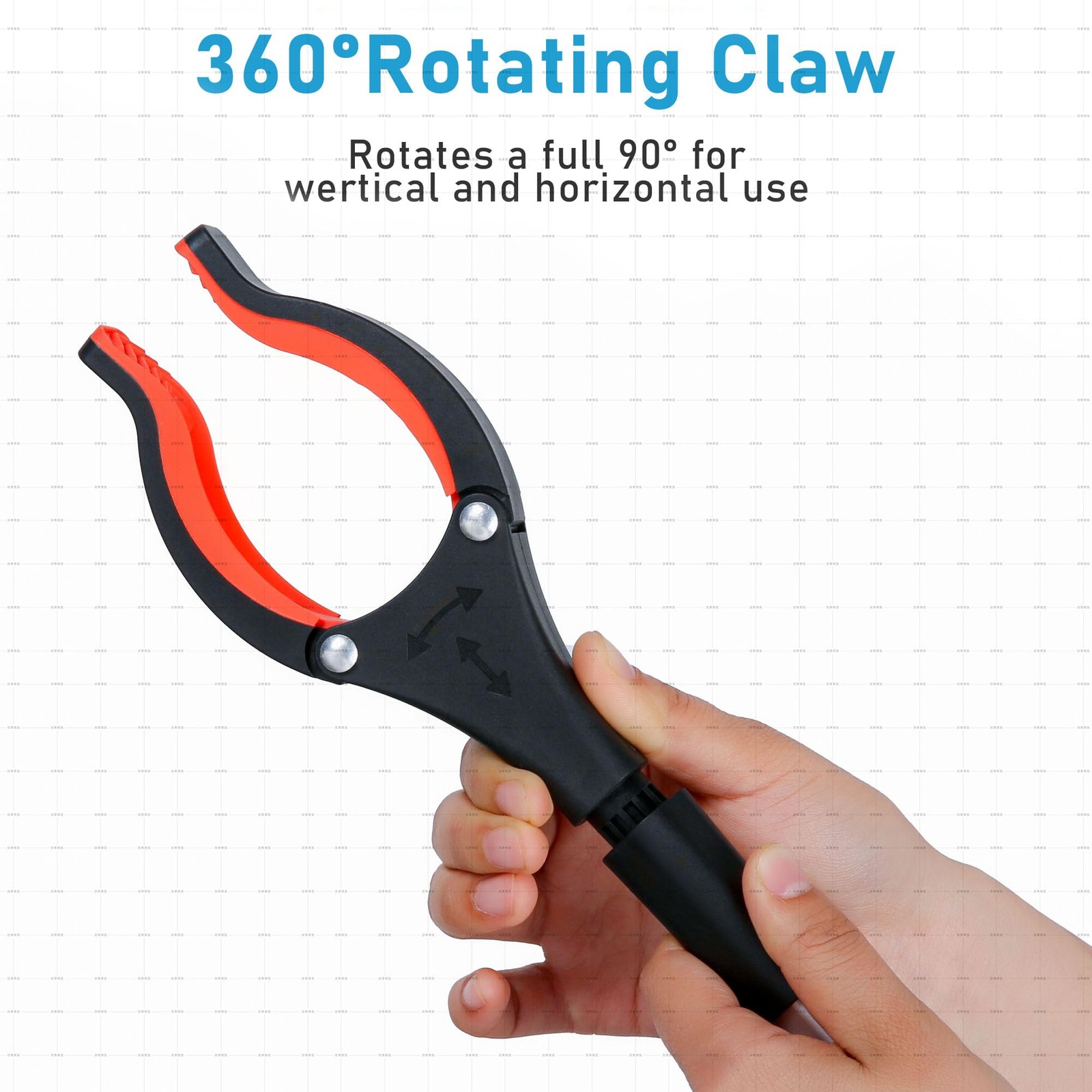 Grabber Reacher Tool, 32″ Foldable, Orange, 2Pack
