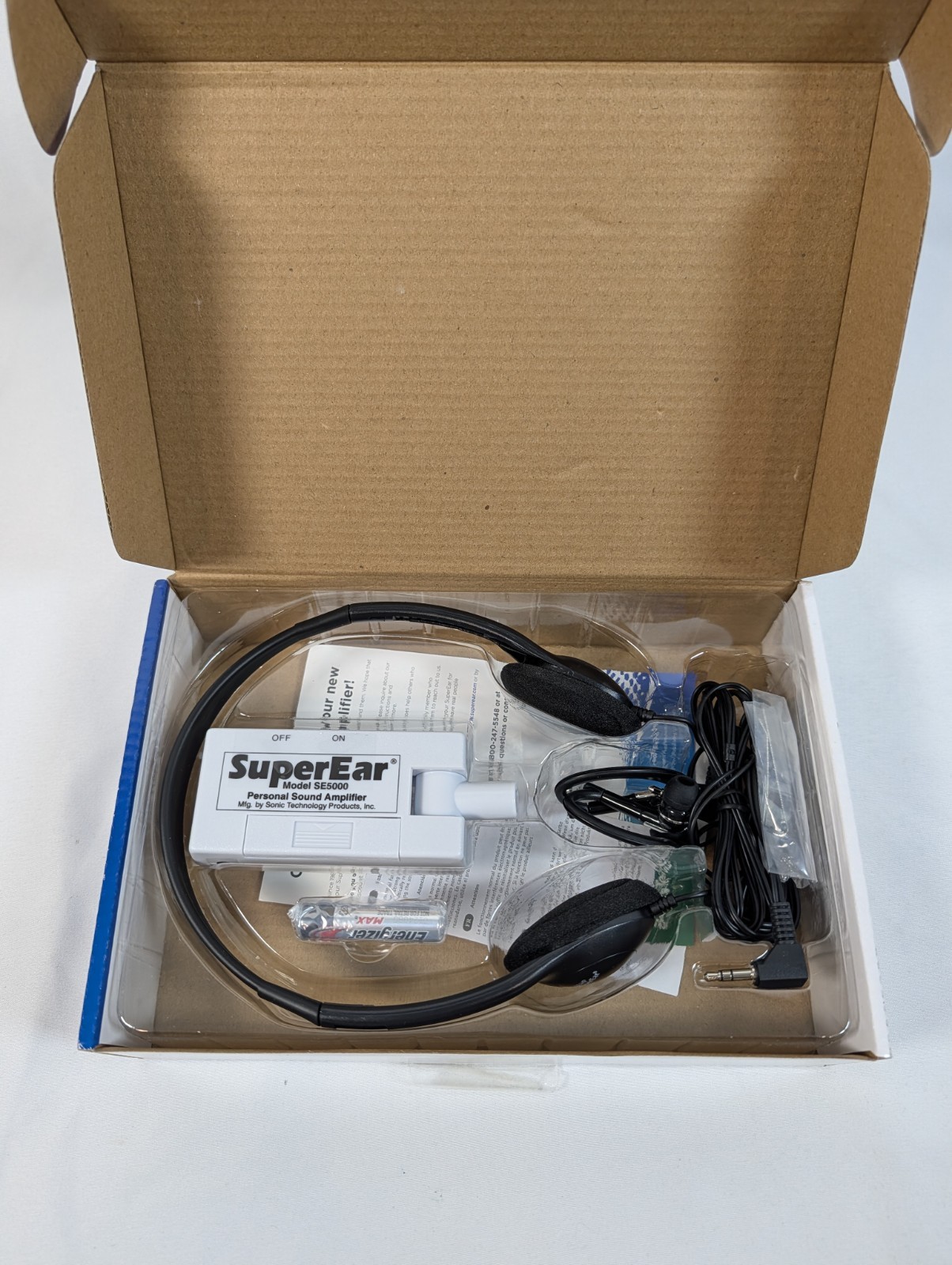 SuperEar SE5000 Personal Sound Amplifier Technology Hearing Assist Device – New