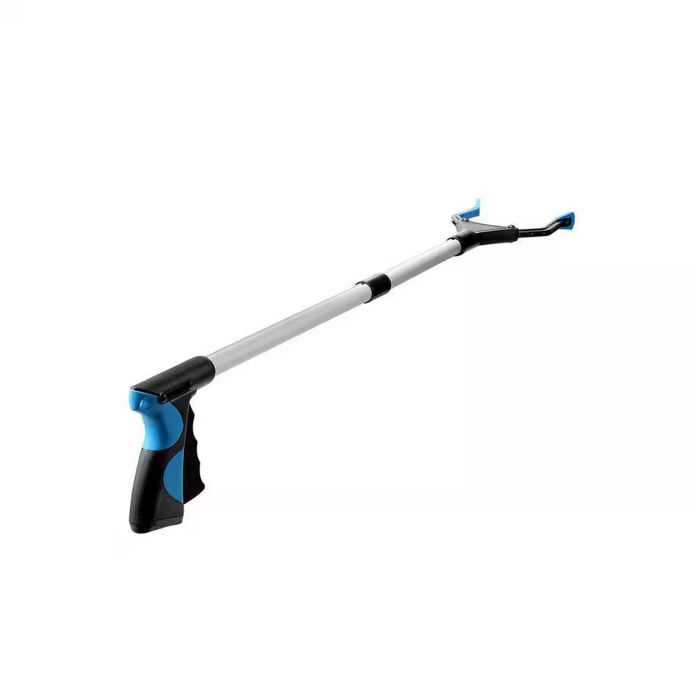 Foldable 32 In. Arm Extension Reacher Tool Rotating Trash Claw Litter Picker Gra