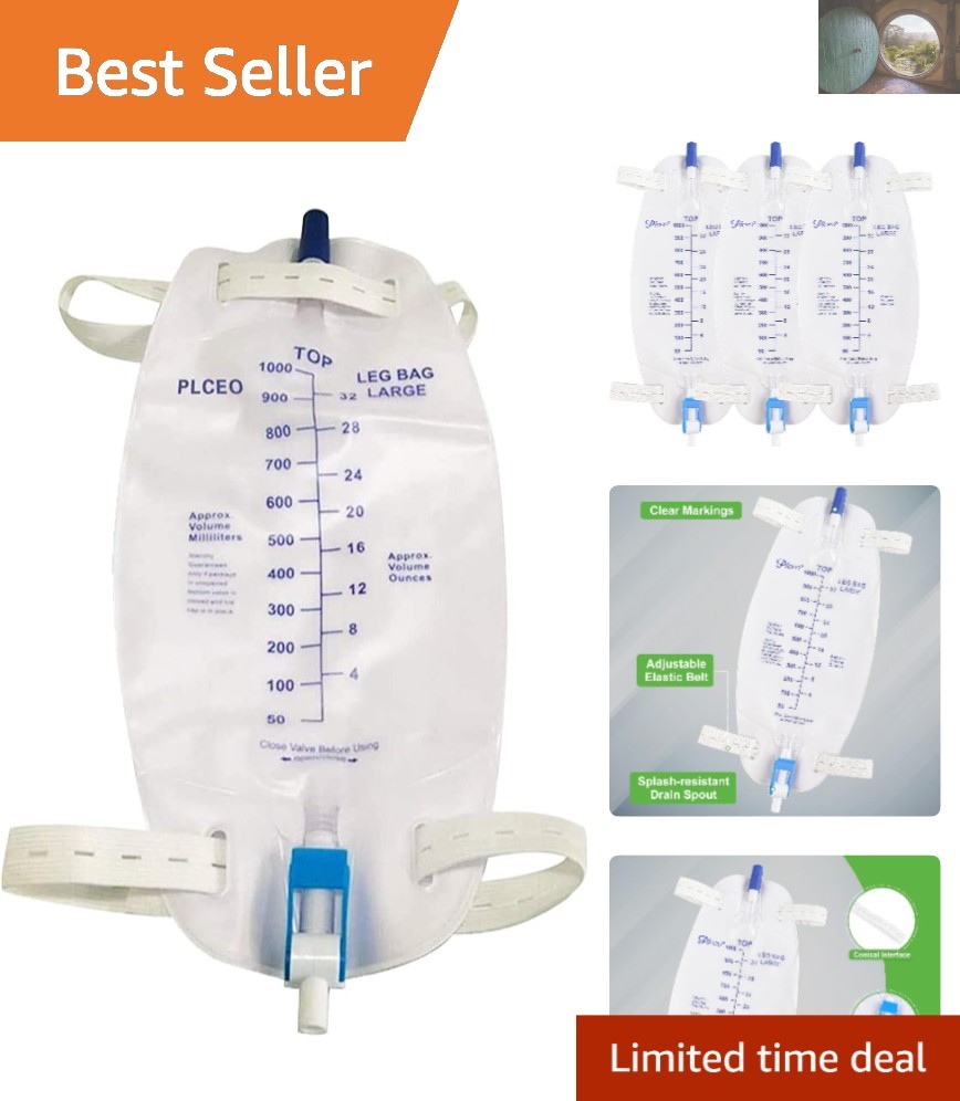 High-Grade 1000ml Easy-Tap Leg Bags – Sterile & Latex-Free Drainage Solution