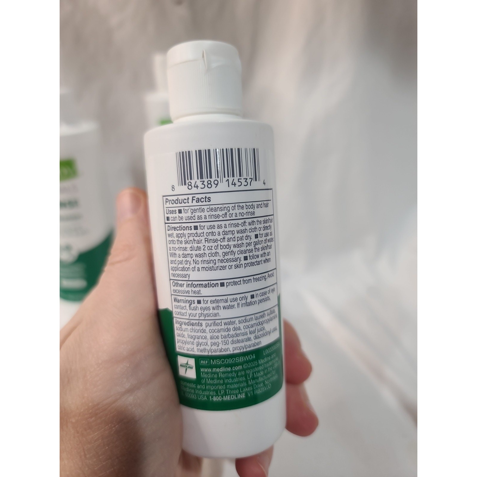 Medline Remedy Cleanse Lot Of 3 – Spray 8oz, & Shampoo + Body Wash 8oz X 2 Bottl