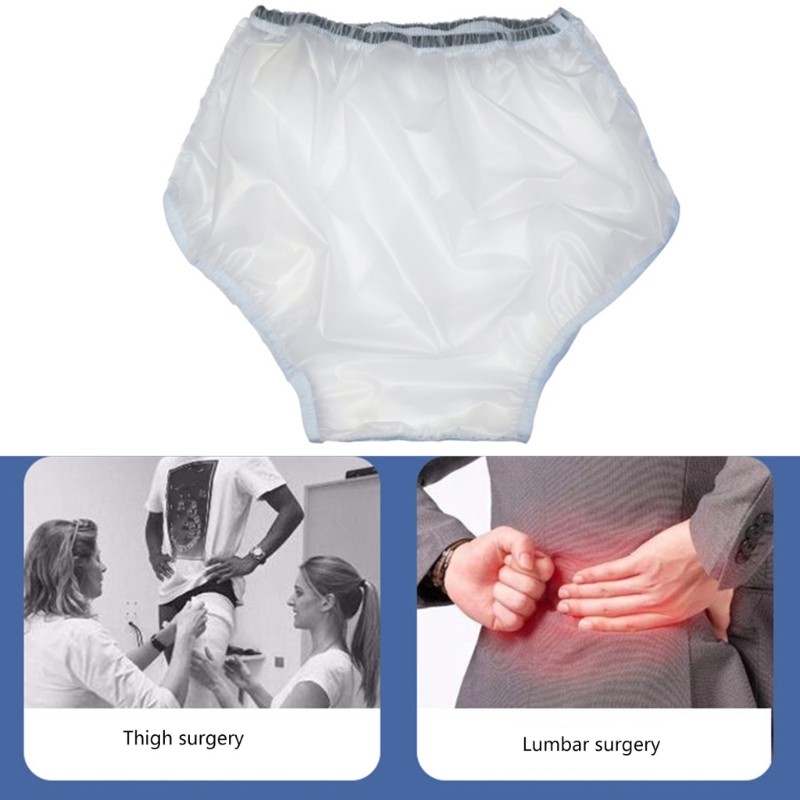 Post Surgical Recovery Support Plastic Pant Water Resistant TPU Underwear Briefs