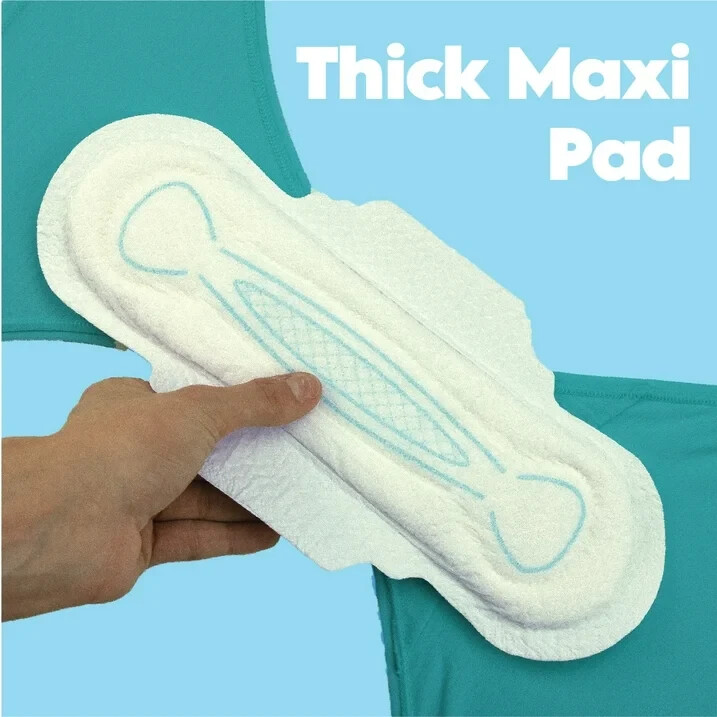 Equate Super Absorbency Maxi Pads with Wings, Size 3 – 156 Count (6 Packs of 26)