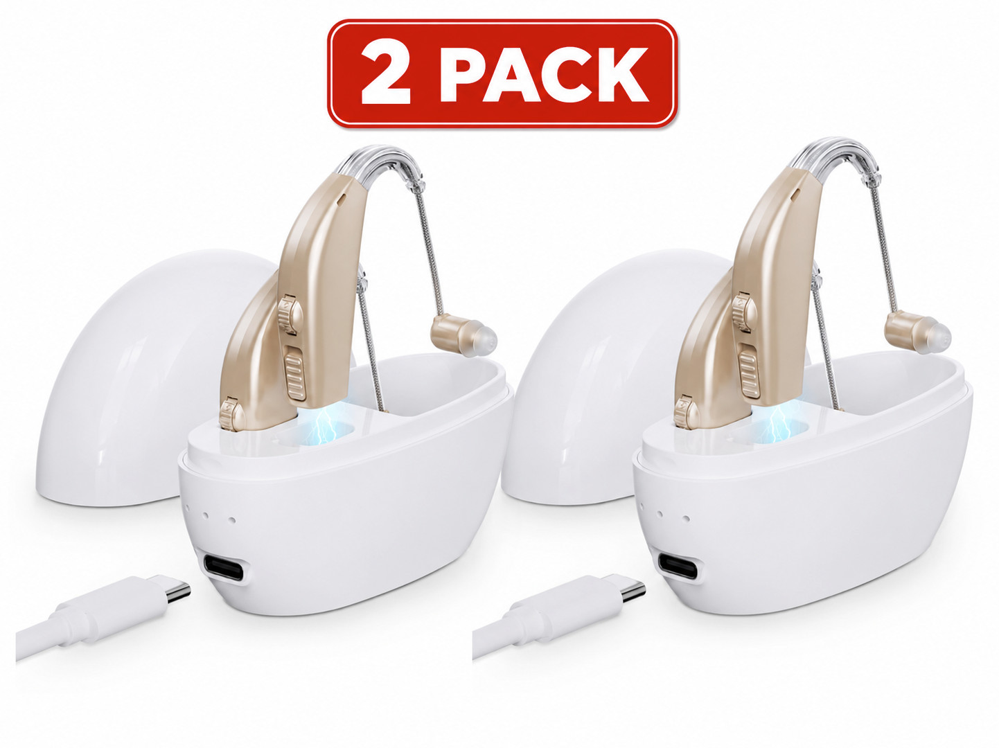 Hearing Aids Hearing Amplifiers for Seniors Rechargeable with Noise Cancelling