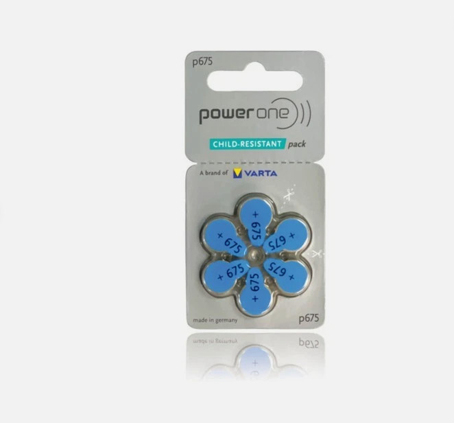 Powerone Implant Plus p675 iMP Size 675 Zinc-Air Hearing Aid Batteries 120 Pack