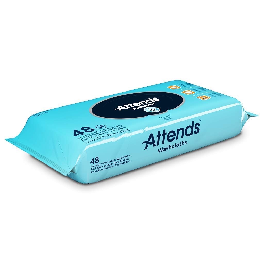 ATTENDS Personal Wipe Attends 8.7 X 12.6 Soft Pack Aloe (#WCU48, Sold Per Pack)