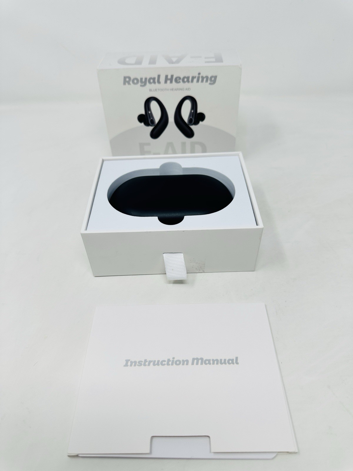 Royal Hearing F-AID Wireless Bluetooth Rechargeable Ear-Hook Hearing Aid – Black