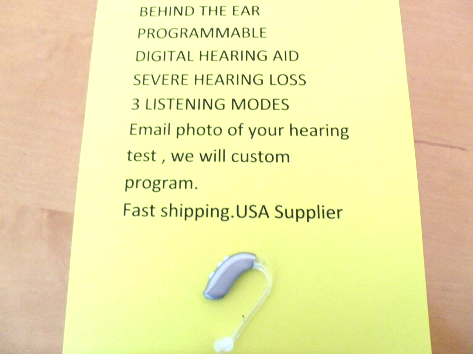 PAIR PROGRAMMABLE BEHIND THE EAR DIGITAL HEARING AID PROFOUND hearing loss