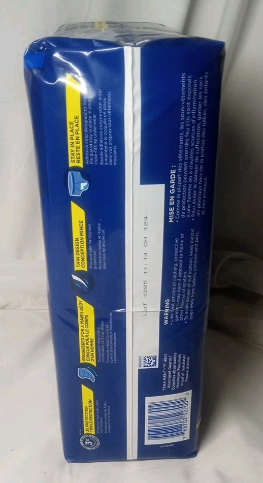 Tena Incontinence Guards for Men Maximum Absorbency 48 ct
