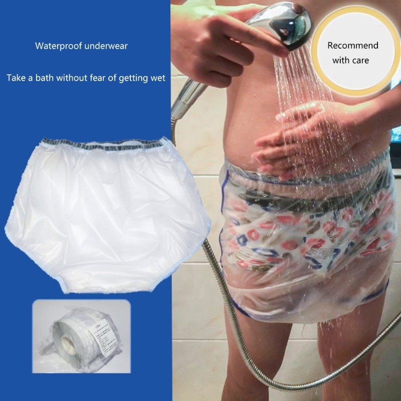 Post Surgical Recovery Support Plastic Pant Water Resistant TPU Underwear Briefs